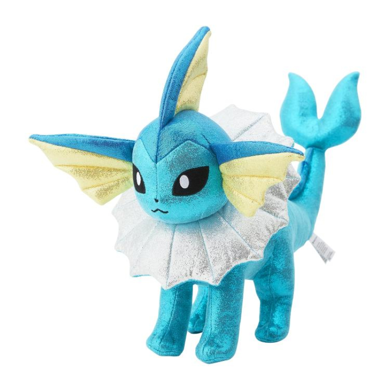 Officiële Pokemon center knuffel Vaporeon Sparkling Glitter +/- 42cm (lang)